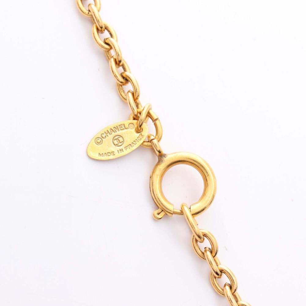 CHANEL Gold Logo Necklace - Picture 4 of 6